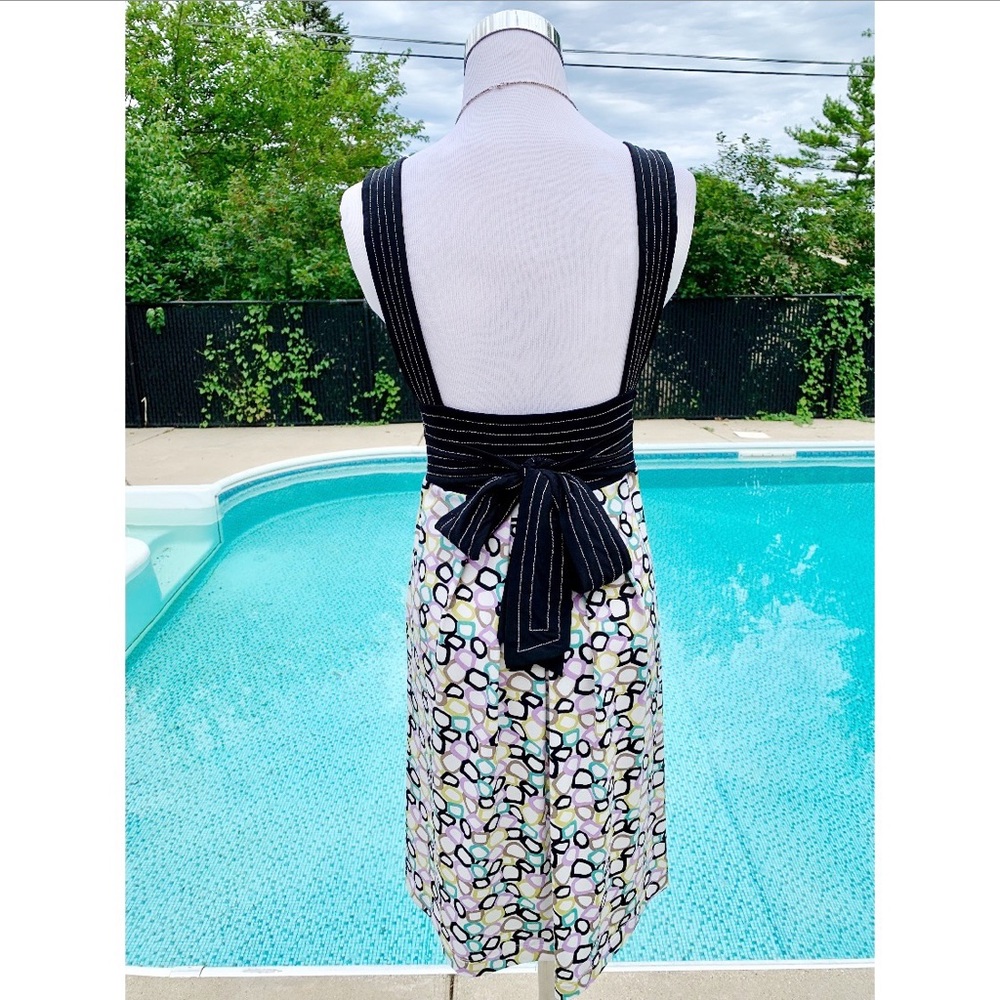 BCBG Maxazria Geometric Print V-neck Dress XS - Picture 2 of 8